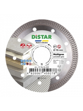 Turbo Diamond Blade 1A1R 4 1/2 inch MULTIGRES for ceramic tile and porcelain cutting